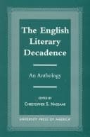 Tapa de The English literary decadence