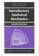 Tapa de Introductory statistical mechanics