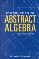 Tapa de Introduction to abstract algebra