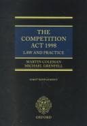 Tapa de The Competition Act 1998