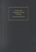 Tapa de Causes and consequences of feelings