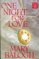 Tapa de One Night for Love