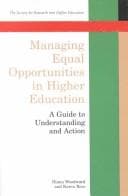 Tapa de Managing equal opportunities in higher education