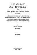 Tapa de An essay on woman