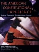 Tapa de The American constitutional experience