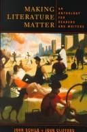 Tapa de Making literature matter