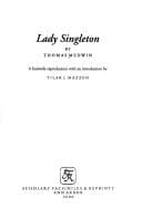 Tapa de Lady Singleton