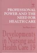 Tapa de Professional power and the need for health care