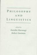 Tapa de Philosophy and linguistics