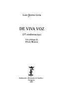 Tapa de De viva voz