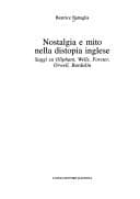 Tapa de Nostalgia e mito nella distopia inglese