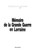 Tapa de Mémoire de la Grande guerre en Lorraine