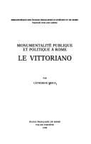 Tapa de Monumentalité publique et politique à Rome