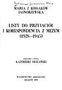 Tapa de Listy do przyjaciół i korespondencja z mężem, 1928-1945
