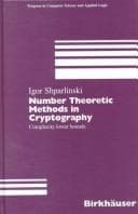 Tapa de Number theoretic methods in cryptography