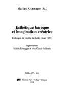 Tapa de Esthétique baroque et imagination créatrice