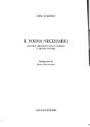 Tapa de Il poema necessario
