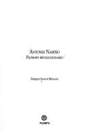 Tapa de Antonio Nariño, filósofo revolucionario