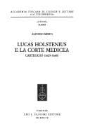 Tapa de Lucas Holstenius e la corte medicea