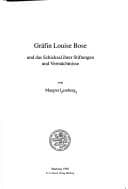 Tapa de Gräfin Louise Bose und das Schicksal ihrer Stiftungen und Vermächtnisse