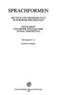 Tapa de prachformen: Deutsch und Niederdeutsch in europaischen Bezuegen. Festschrift fuer Dieter Stellmacher zum 60. Geburtstag (Zeitschrift Fur Dialektologie ... - Beihefte (Zdl-b)) (German Edition)