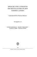 Tapa de Sprache und Literatur des Mittelalters in den nideren landen