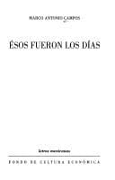 Tapa de Esos fueron los días