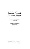 Tapa de Enrique Pezzoni, lector de Borges