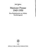 Tapa de Mainzer Presse, 1945-1950