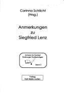Tapa de Anmerkungen zu Siegfried Lenz (Autoren im Kontext, Duisburger Studienbögen) (German Edition)
