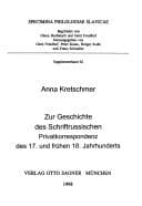 Tapa de Zur Geschichte des Schriftrussischen
