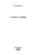 Tapa de A voz e a série