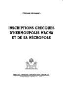 Tapa de Inscriptions grecques d'Hermoupolis Magna et de sa necropole