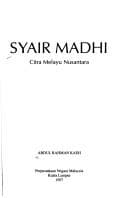Tapa de Syair Madhi