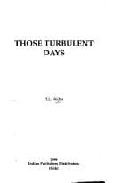 Tapa de Those turbulent days