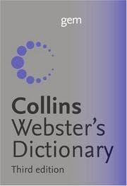 Tapa de Collins Gem Webster's Dictionary
