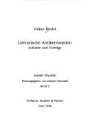 Tapa de Literarische Antikerezeption