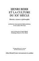 Tapa de Henri Berr et la culture du XXe siècle