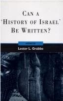 Tapa de Can a 'history of Israel' be written?