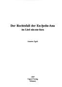 Tapa de Der Rechtsfall der En-ḫedu-Ana im Lied nin-me-šara