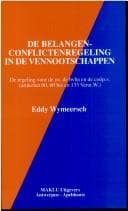 Tapa de De belangenconflictenregeling in de vennootschappen