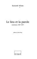 Tapa de Le lieu et la parole