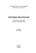 Tapa de Per Piero Bigongiari