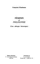 Tapa de Féminin et philosophie
