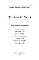 Tapa de Textes & sens