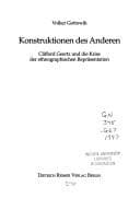 Tapa de Konstruktionen des Anderen