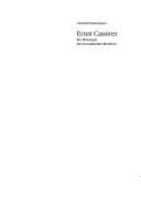 Tapa de Ernst Cassirer