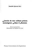 Tapa de L'istoire de tres vaillans princez monseigneur Jehan d'Avennes