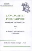 Tapa de Langages et philosophie