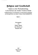 Tapa de Religion und Gesellschaft